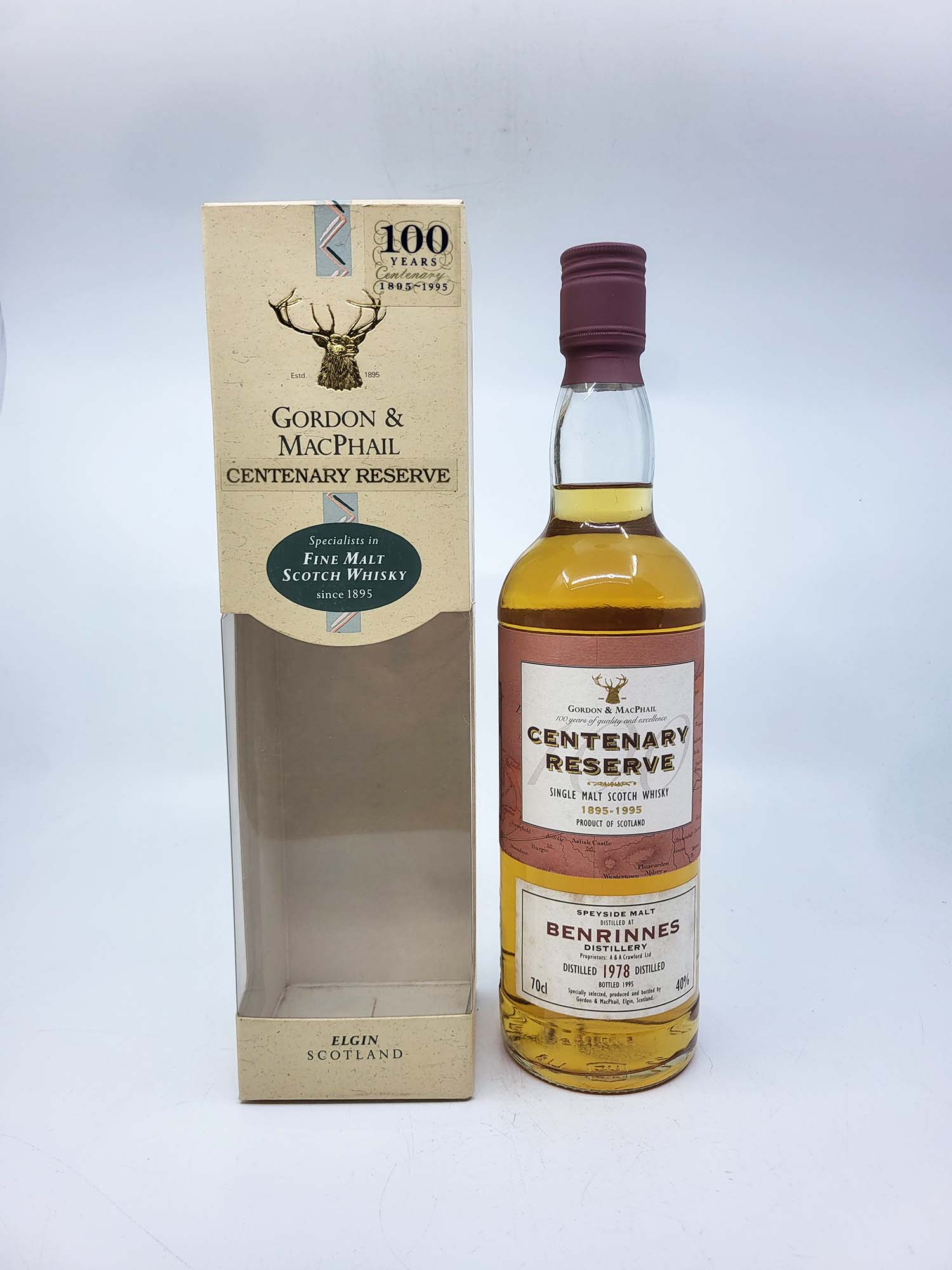 Benrinnes 1978-1995 Centenary reserve GM. 700ml, 40%