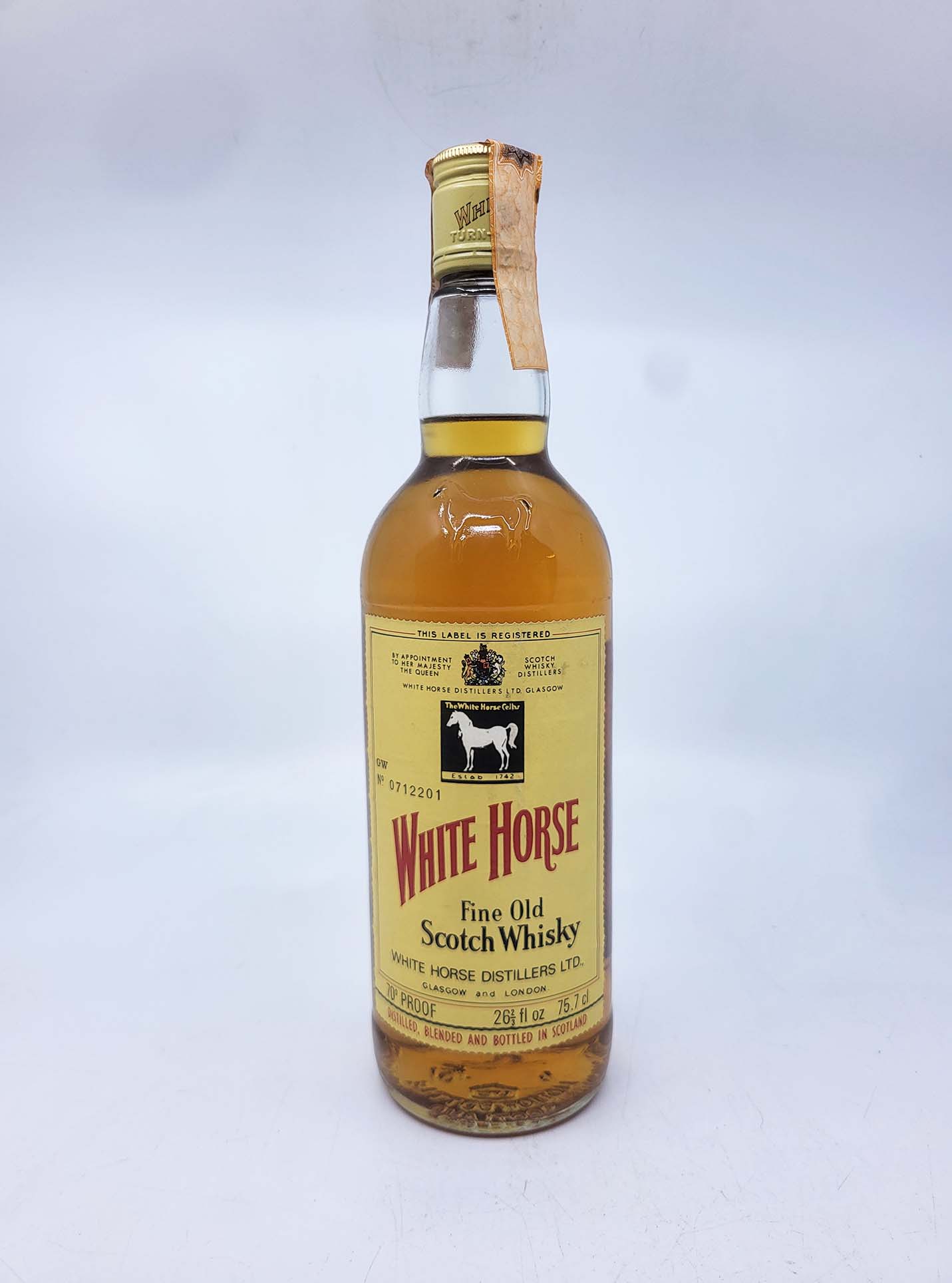 White Horse 1970’s blended. 750ml, 40%