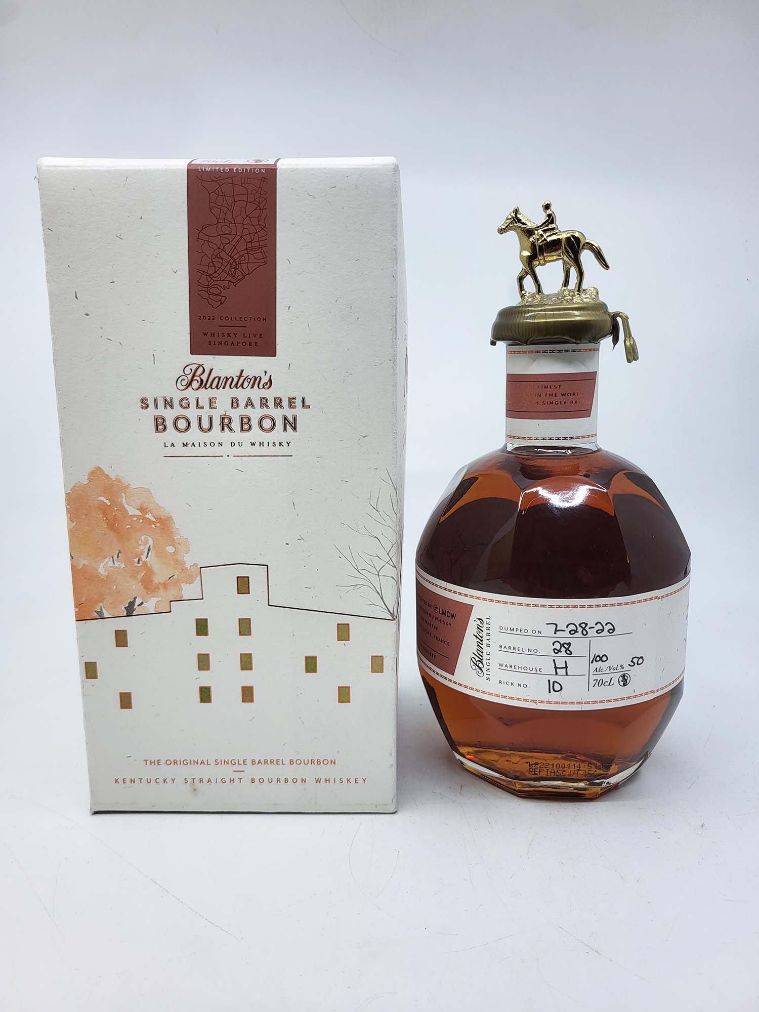 Blanton’s 2022 LMDW barrel 28. 700ml, 50%